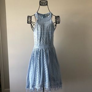 Francesca’s Miami brand Blue Lace Dress